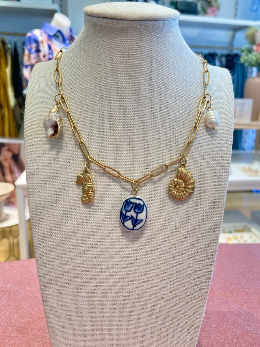 St Lucia Boutique Sea life charm necklace - Shop women's at St Lucia Boutique