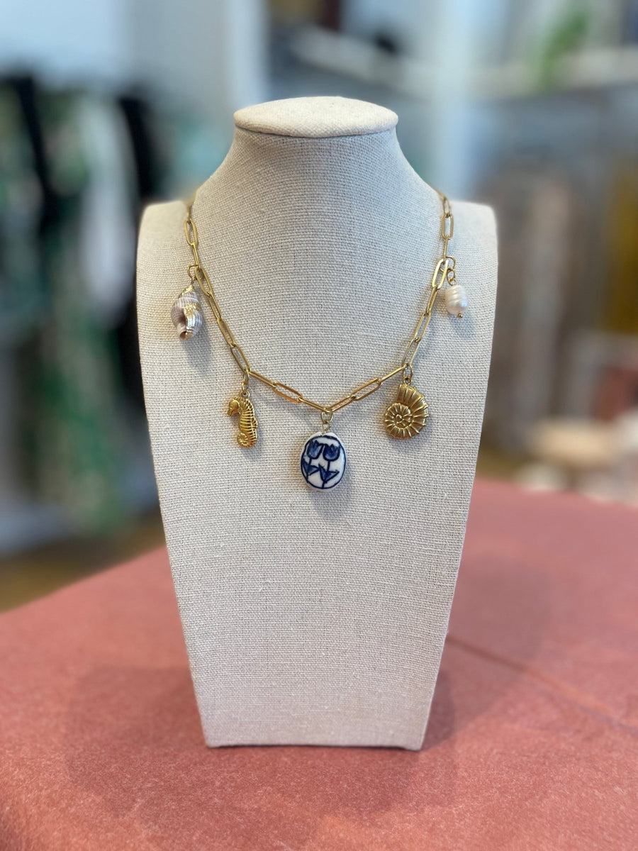 St Lucia Boutique Sea life charm necklace - Shop women's at St Lucia Boutique