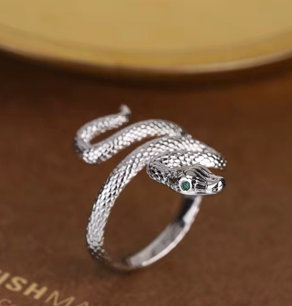 St Lucia Boutique Silver serpent ring - sterling silver - Shop women's at St Lucia Boutique