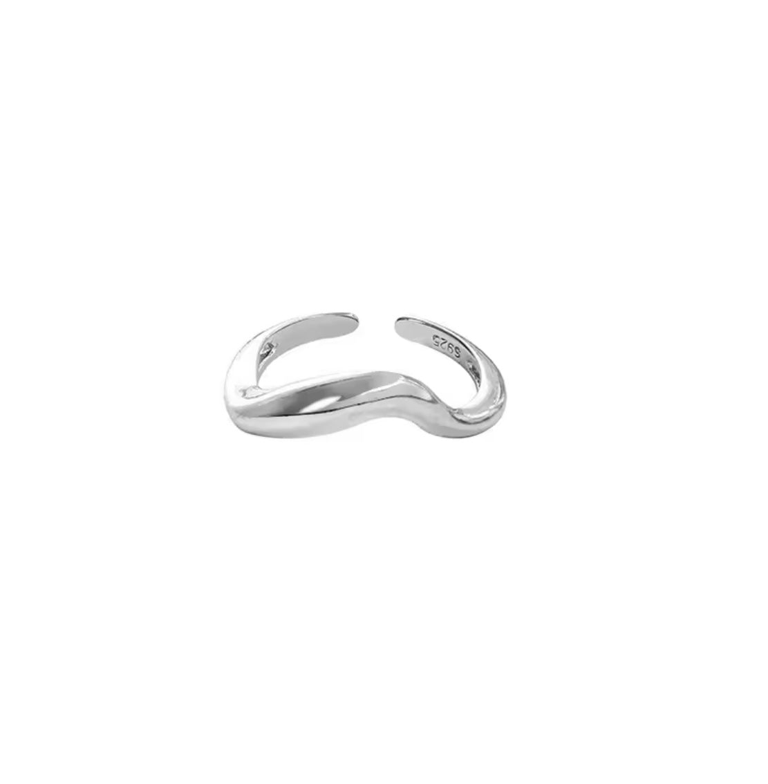 St Lucia Boutique Spirit curve ring - sterling silver - Shop women's at St Lucia Boutique