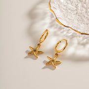 St Lucia Boutique Starfish drop earrings - 18k gold plated - Shop women's Accessories at St Lucia Boutique