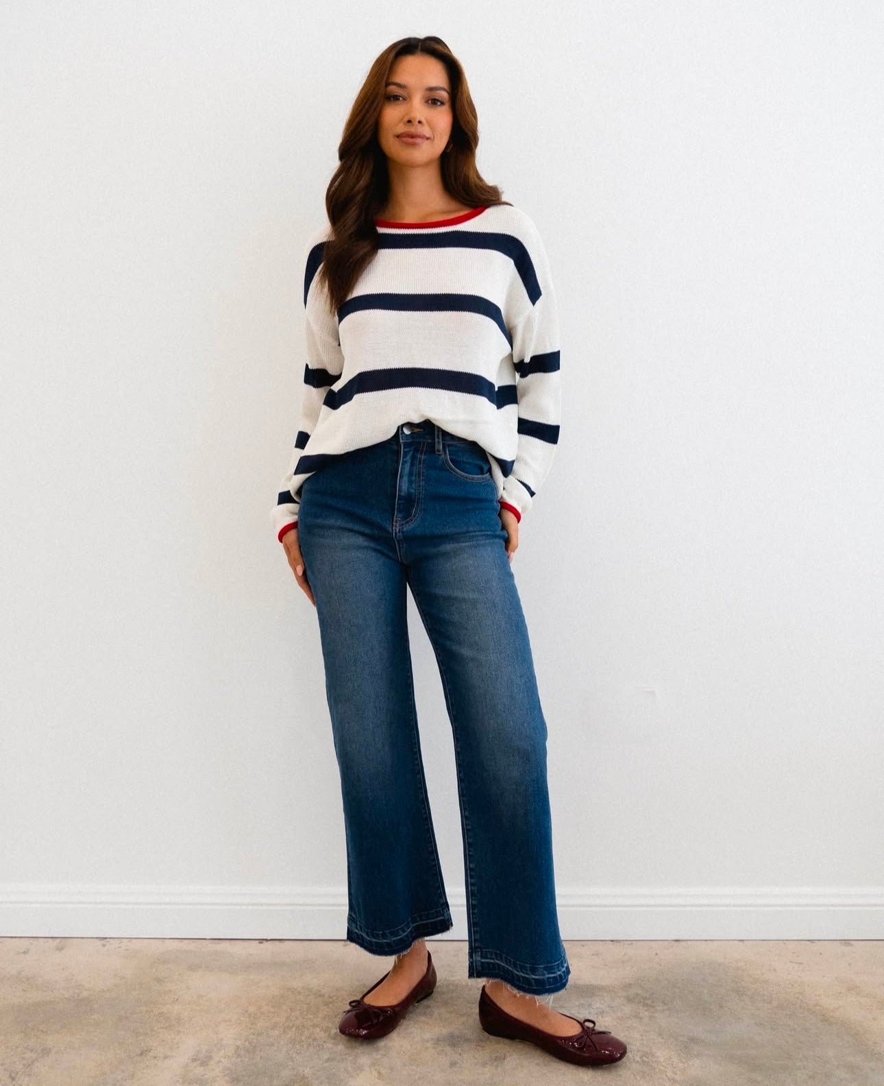 St Lucia Boutique Stevie dark denim jean - Shop women's at St Lucia Boutique