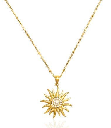 St Lucia Boutique Sunshine necklace - 18k gold plated - Shop women's at St Lucia Boutique