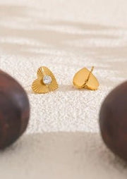 St Lucia Boutique Sweetheart stud earrings - 18k gold plated - Shop women's Accessories at St Lucia Boutique