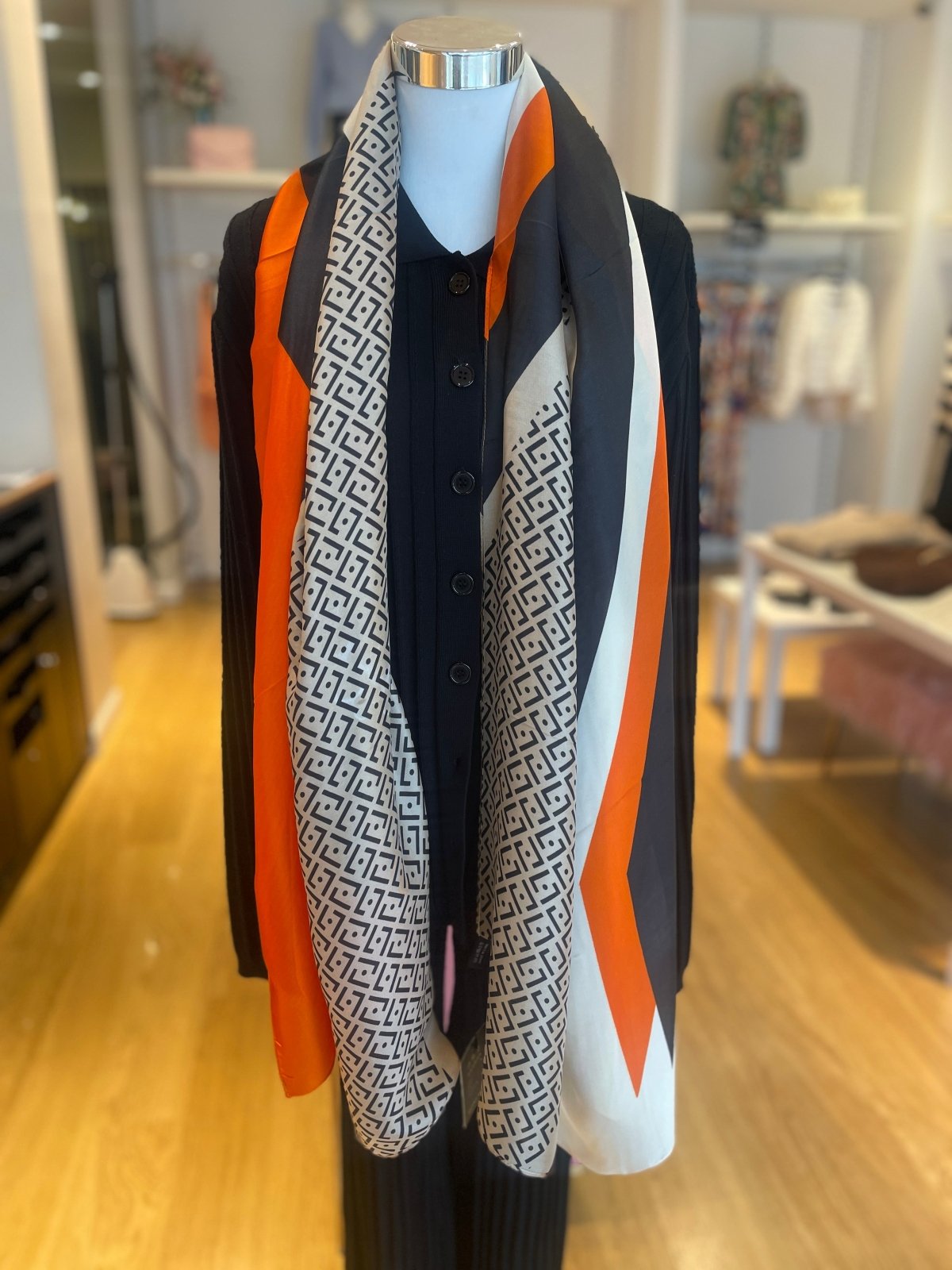 St Lucia Boutique Tate scarf - orange/cream - Shop women's Accessories at St Lucia Boutique