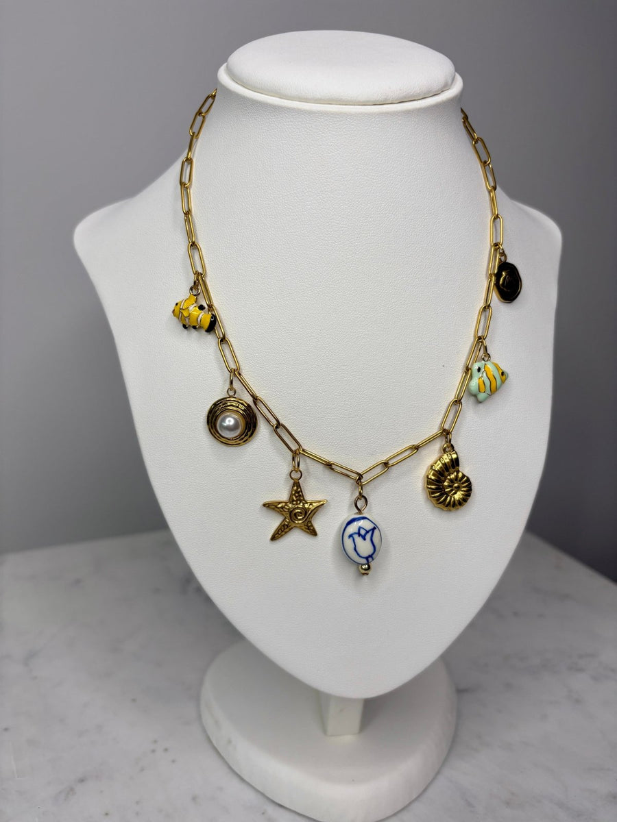 St Lucia Boutique Vacation life - charm necklace - Shop women's at St Lucia Boutique