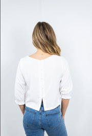 St Lucia Boutique Zane Blouse - Ivory - Shop women's Tops at St Lucia Boutique