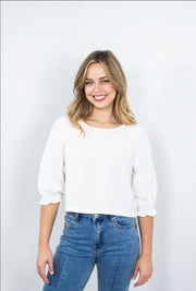 St Lucia Boutique Zane Blouse - Ivory - Shop women's Tops at St Lucia Boutique