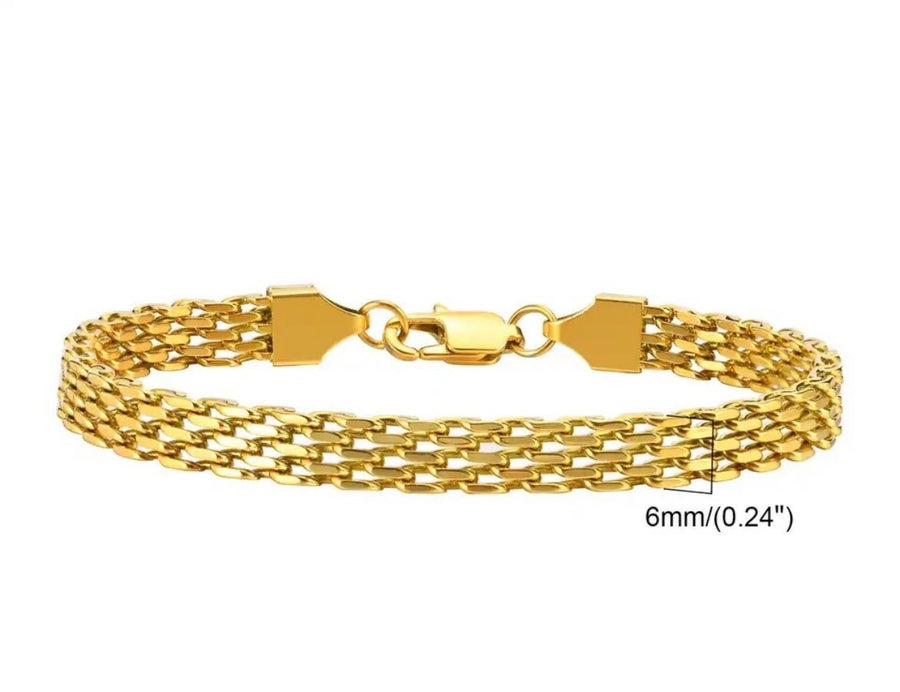 St Lucia Boutique 18k gold link bracelet - Shop women's at St Lucia Boutique