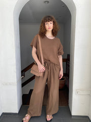 St Lucia Boutique Brontë pant - brown - Shop women's at St Lucia Boutique