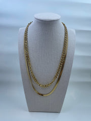 St Lucia Boutique Double stacked necklace - 18k gold plated - Shop women's Accessories at St Lucia Boutique