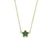 St Lucia Boutique Green and gold star necklace - Shop women's Accessories at St Lucia Boutique