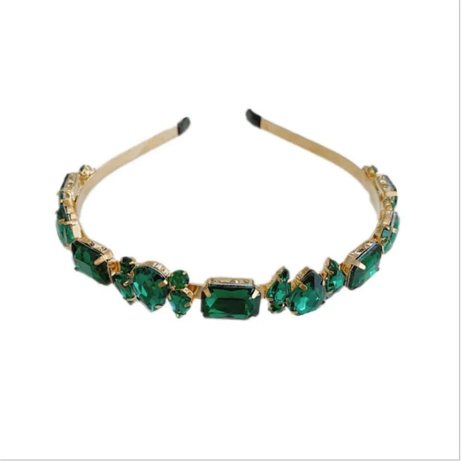 St Lucia Boutique Green stone headband - Shop women's Accessories at St Lucia Boutique