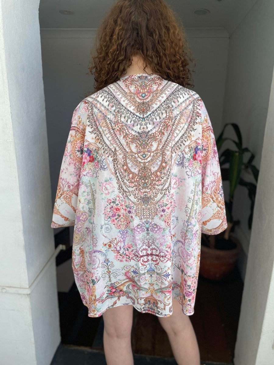 Gems Jewelled kaftan - pink - Shop women's Tops at St Lucia Boutique