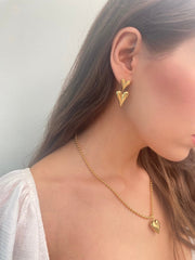 St Lucia Boutique Romy earring- 18k gold plated - Shop women's earrings at St Lucia Boutique