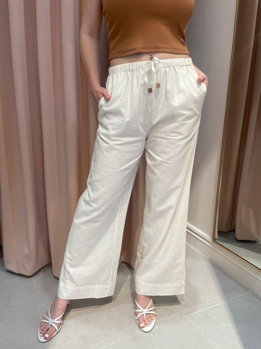 Daisy Says Sara pant daisy says - white - Shop women's Pants at St Lucia Boutique