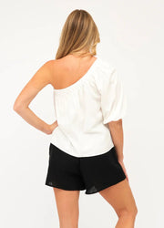 St Lucia Boutique Shiloh one shoulder top - white - Shop women's at St Lucia Boutique