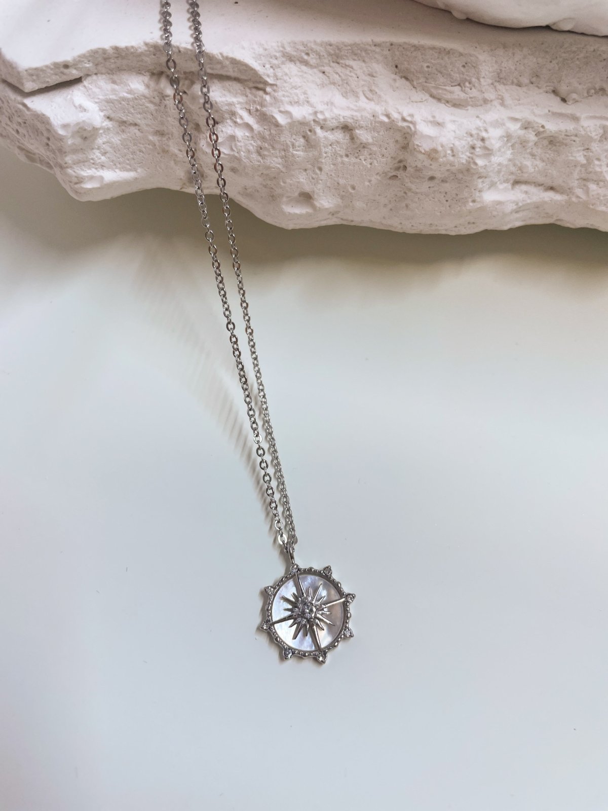 St Lucia Boutique Silver compass necklace - Shop women's Accessories at St Lucia Boutique