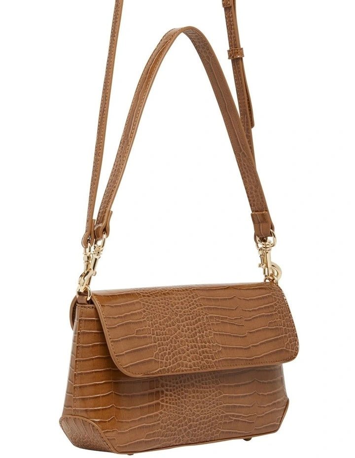 St Lucia Boutique Simone crossbody bag dark caramel - Shop women's Accessories at St Lucia Boutique