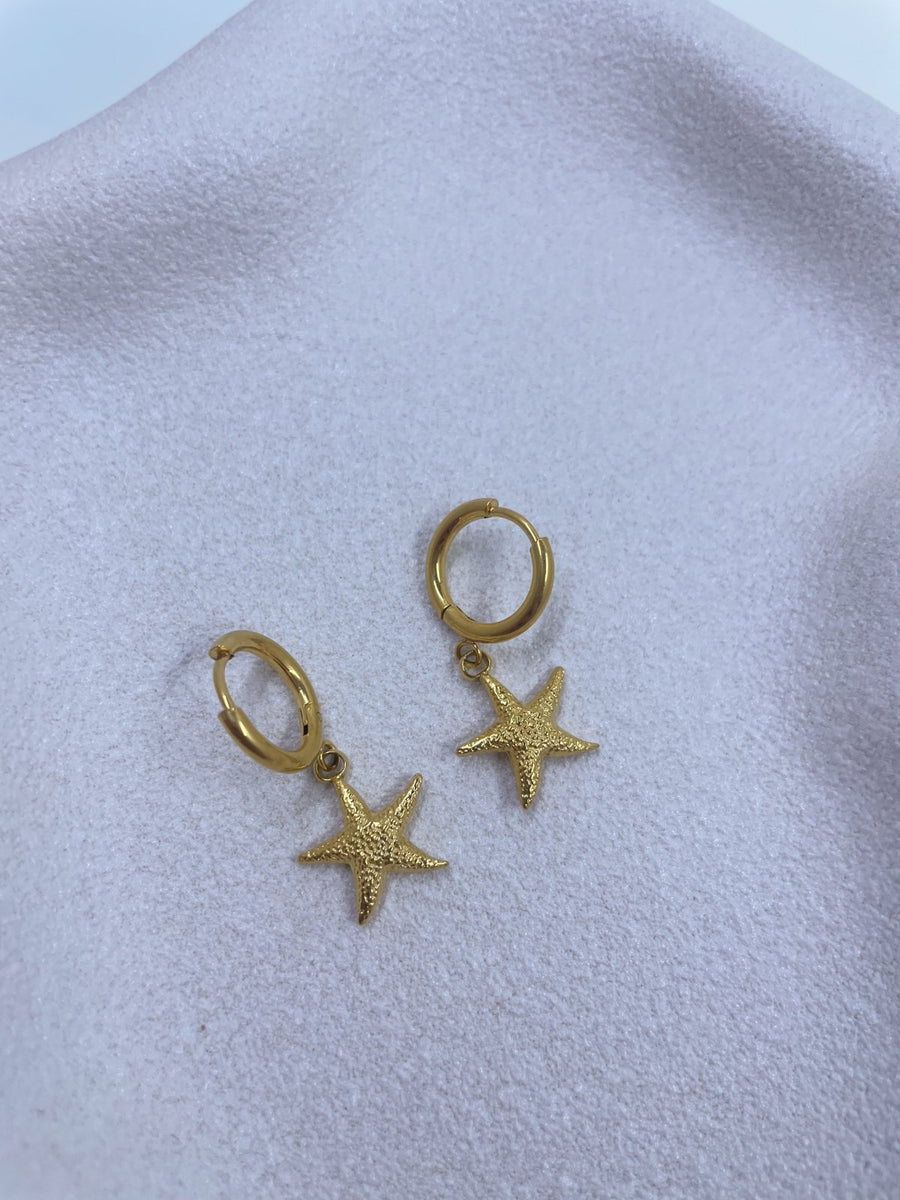 St Lucia Boutique Starfish huggie earring - gold - Shop women's Accessories at St Lucia Boutique