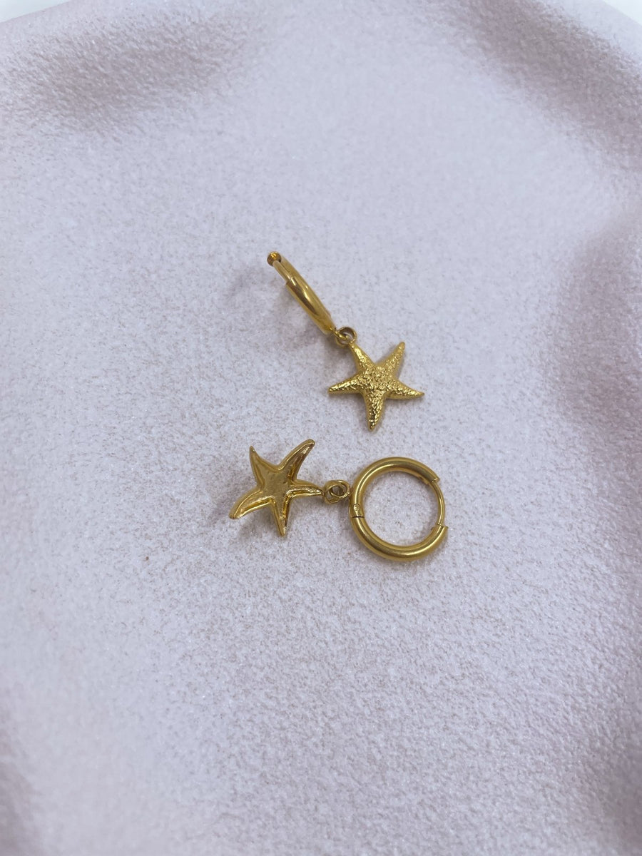 St Lucia Boutique Starfish huggie earring - gold - Shop women's Accessories at St Lucia Boutique