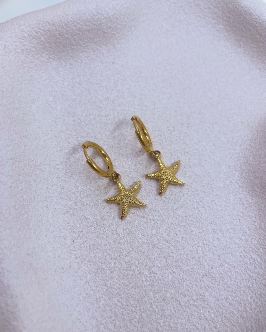 St Lucia Boutique Starfish huggie earring - gold - Shop women's Accessories at St Lucia Boutique