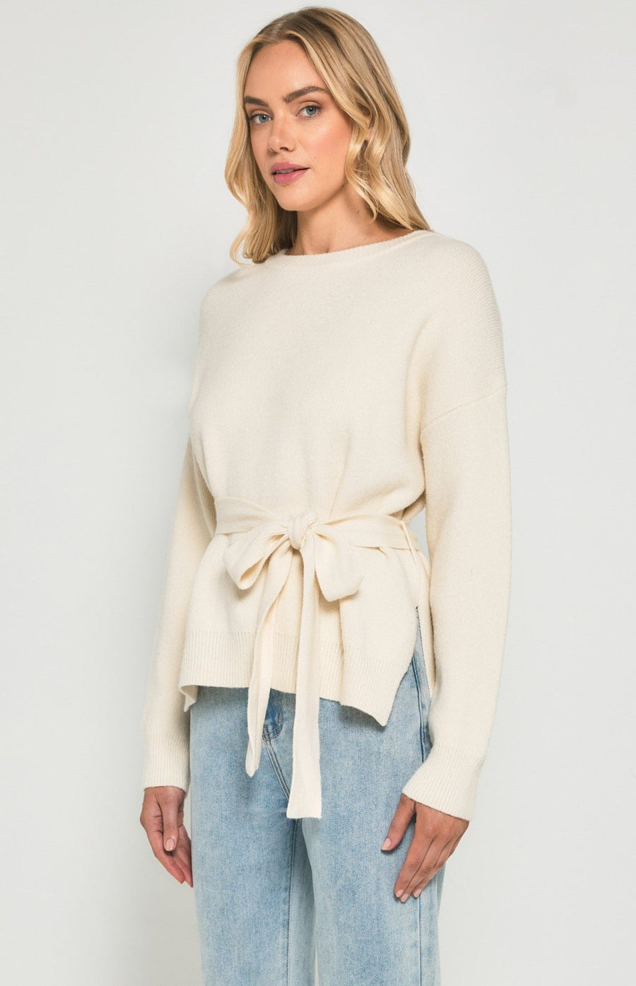 St Lucia Boutique Sydney jumper- cream - Shop women's at St Lucia Boutique